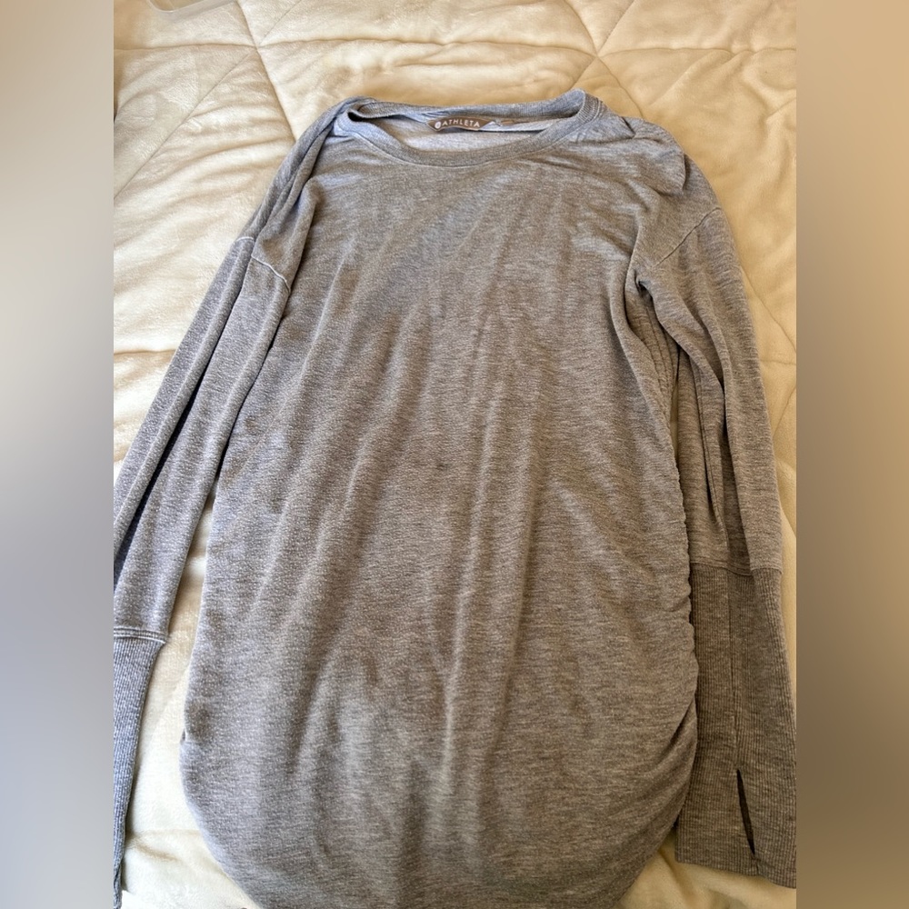 Althleta Maternity Gray Sweat-tee